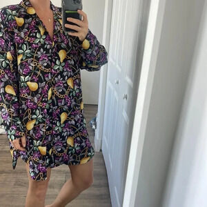 Vintage Gold Label Victoria’s Secret satin sleep shirt size M/L